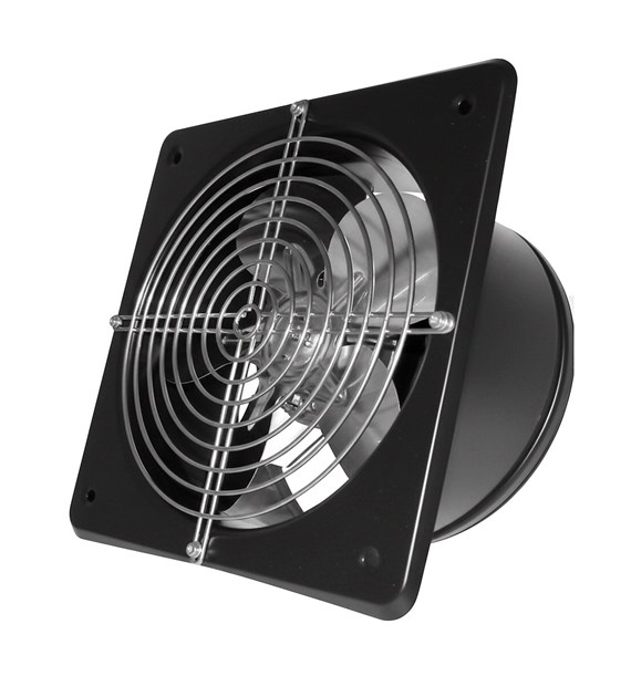 WBS 160 (Osiowy wentylator ścienny) Czarny