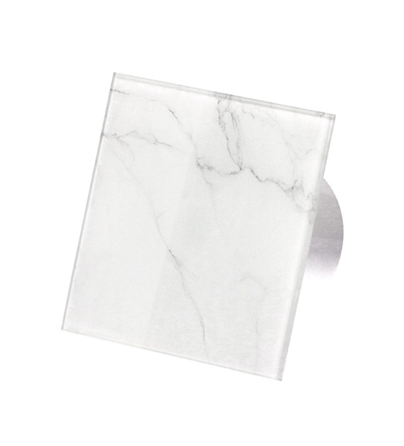 Veroni Glass 100 S-P (wentylator domowy z przepustnicą) Biały White Marble