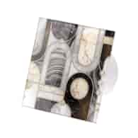 Veroni Glass 100 S-P (wentylator domowy z przepustnicą) Biały Mosaic Marble