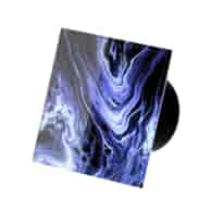 Veroni Glass 100 S-P (wentylator domowy z przepustnicą) Czarny Dark Paint