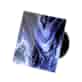 Veroni Glass 100 S-P (wentylator domowy z przepustnicą) Czarny Dark Paint