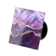 Veroni Glass 100 S-P (wentylator domowy z przepustnicą) Czarny Purple Gold Stone