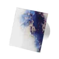 Veroni Glass 100 WC-P (wentylator domowy z przepustnicą) Biały Galaxy Blue