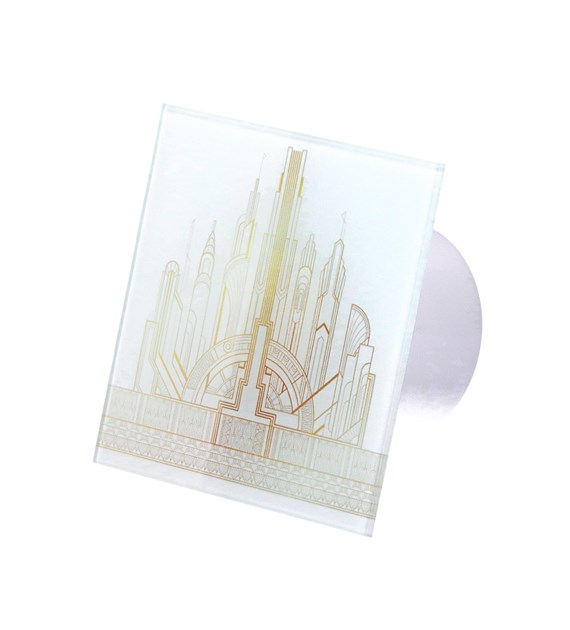 Veroni Glass 100 WC-P (wentylator domowy z przepustnicą) Biały Gold Castle