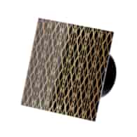 Veroni Glass 100 WC-P (wentylator domowy z przepustnicą) Czarny Balance Gold