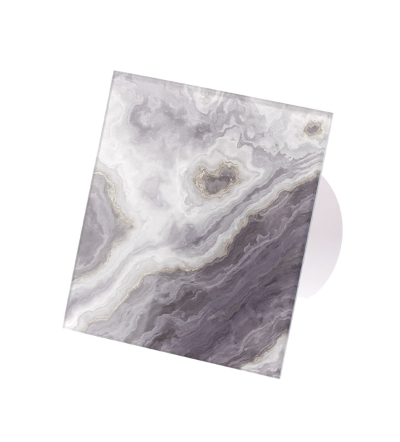 Veroni Glass 100 WCH-P (wentylator domowy z przepustnicą) Biały Grey Gold Marble