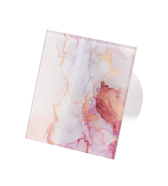 Veroni Glass 120 S (wentylator domowy) Biały Pink Gold Stone