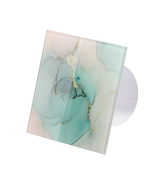 Veroni Glass 120 S (wentylator domowy) Biały Stone Green Flower