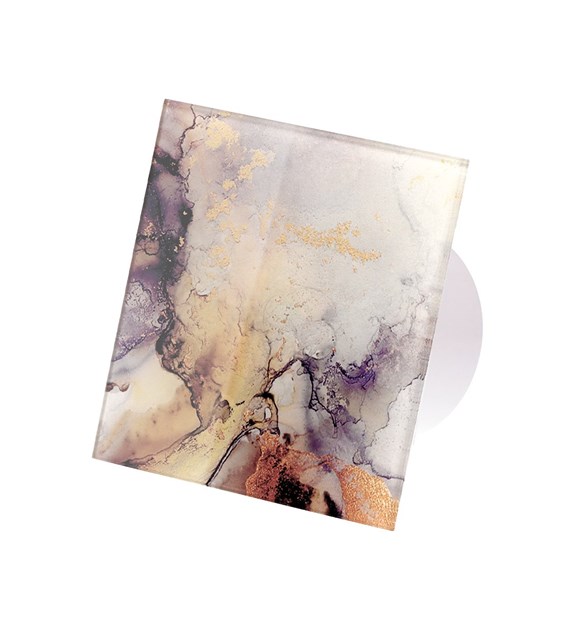 Veroni Glass 120 S (wentylator domowy) Biały Yellow Heaven