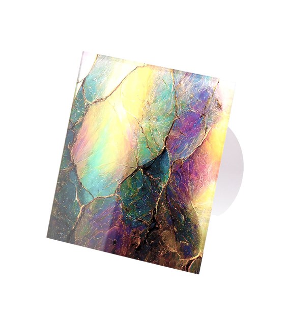 Veroni Glass 120 S (wentylator domowy) Biały Stained Glass Stone