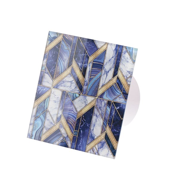 Veroni Glass 120 S (wentylator domowy) Biały Blue Mosaic