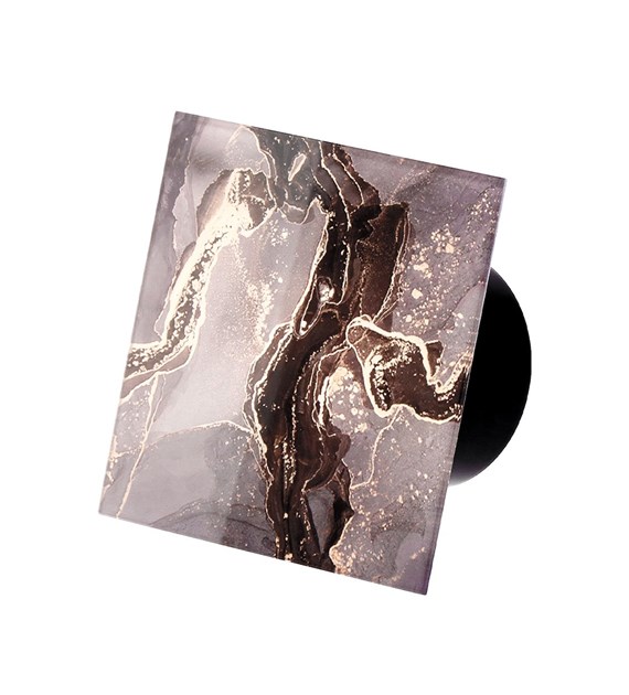 Veroni Glass 120 S (wentylator domowy) Czarny Grey & Gold Stone