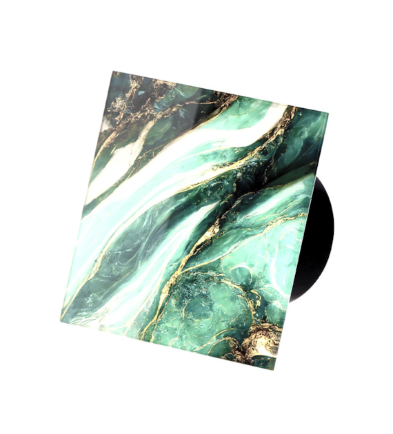 Veroni Glass 120 S (wentylator domowy) Czarny Green Marble