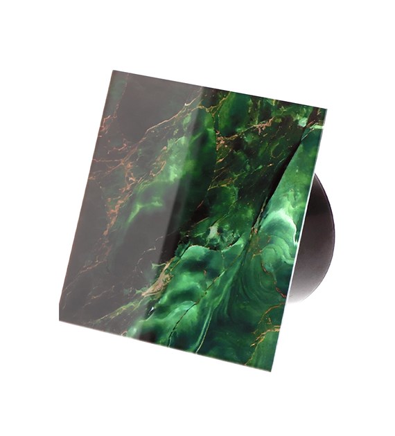 Veroni Glass 120 S-P (wentylator domowy z przepustnicą) Czarny Dark Leaf