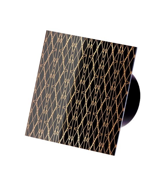 Veroni Glass 120 S (wentylator domowy) Czarny Balance Gold