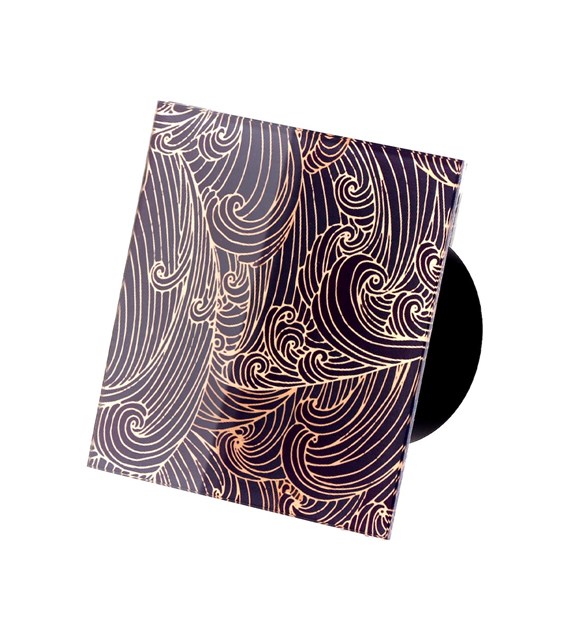 Veroni Glass 120 S (wentylator domowy) Czarny Gold Wave