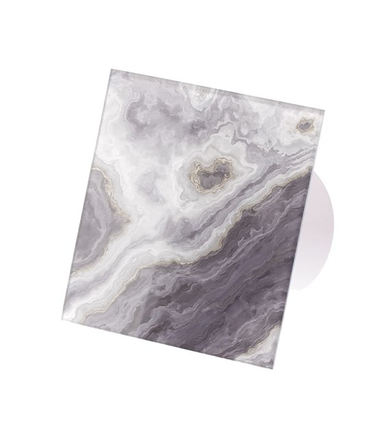 Veroni Glass 120 WC (wentylator domowy) Biały Grey Gold Marble