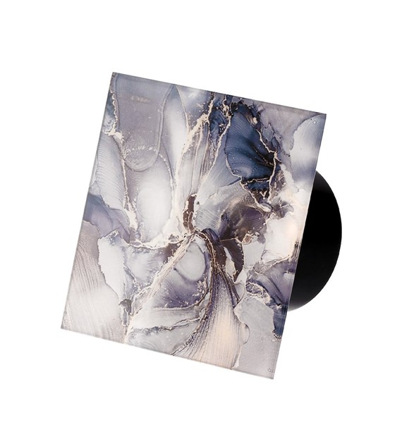 Veroni Glass 120 WC (wentylator domowy) Czarny Stone Grey Flower