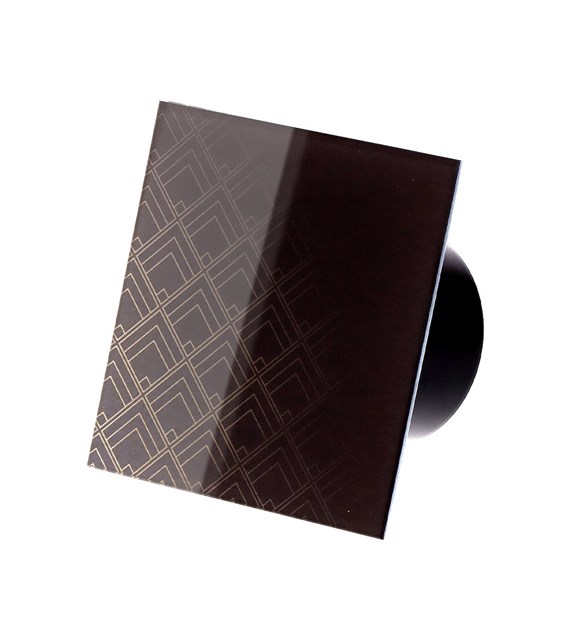 Veroni Glass 120 WC (wentylator domowy) Czarny Black Diamonds
