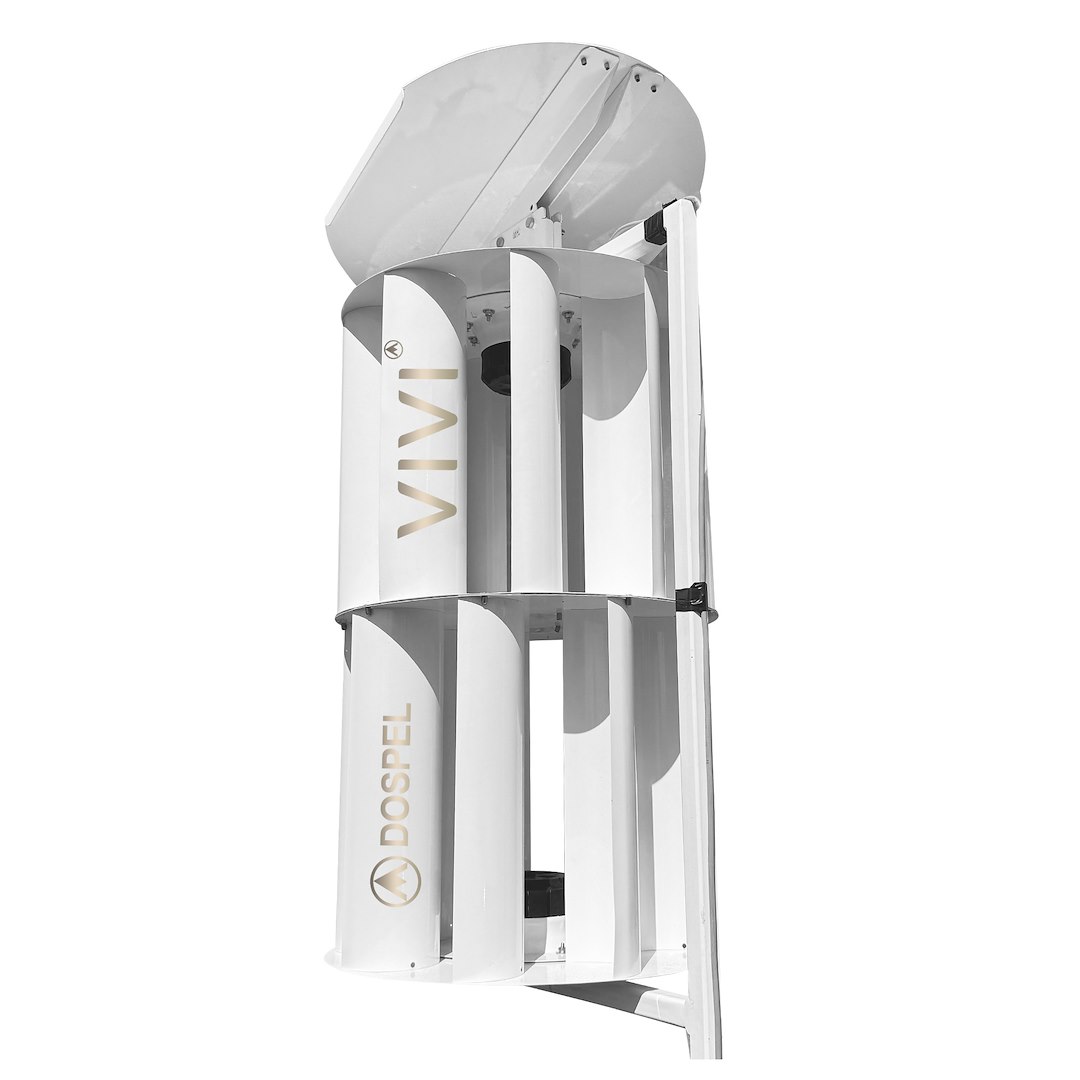 Turbina hybrydowa VIVI 25W + magazyn energii 7,5 Ah 12V z kontrolerem BIAŁA